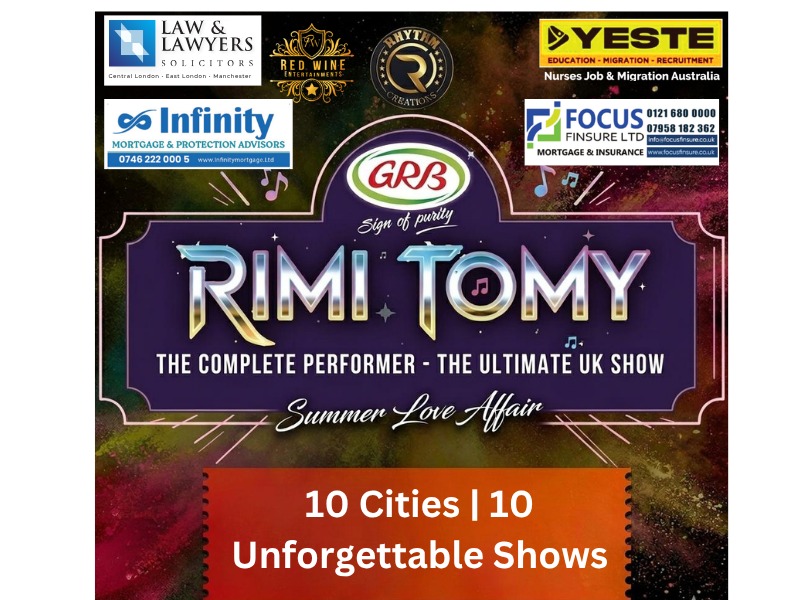RIMI TOMY UK Tour 2026 — 10 Cities, 10 Unforgettable Shows